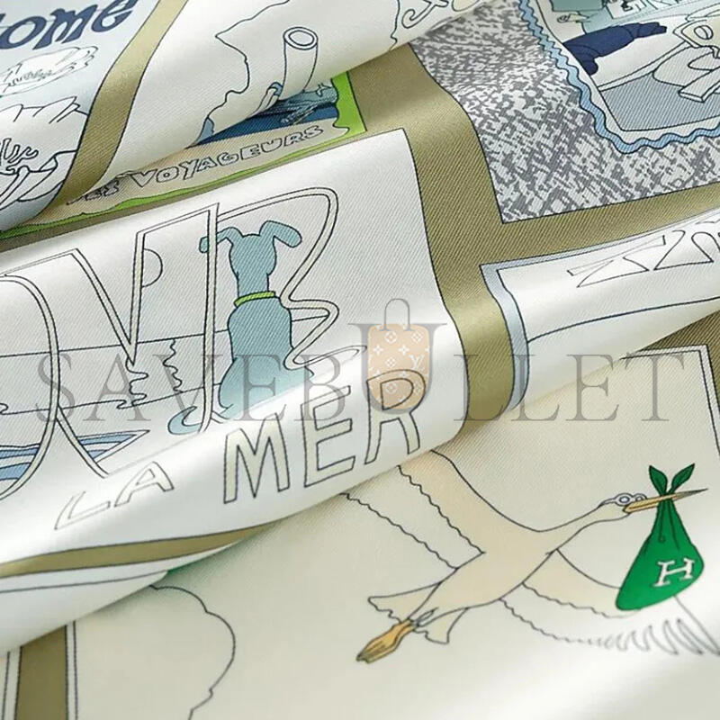 HERMES SCARF ON EST BIEN ICI ! SCARF 90 H004298S (88.5*88.5cm)